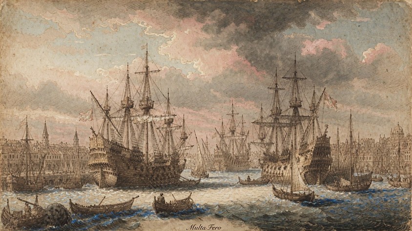 The Port of Barra de Navidad, Mexico in 1564